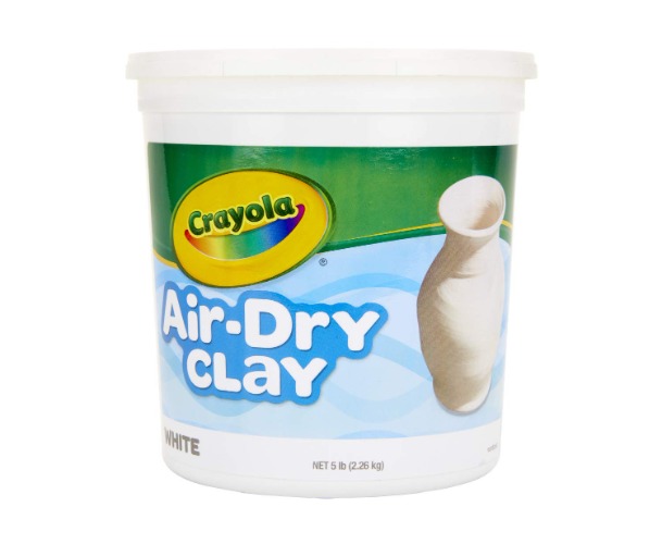 Crayola Air Dry Clay for Kids, Natural White Modeling Clay, 5 Lb Bucket [Amazon Exclusive] - Clay