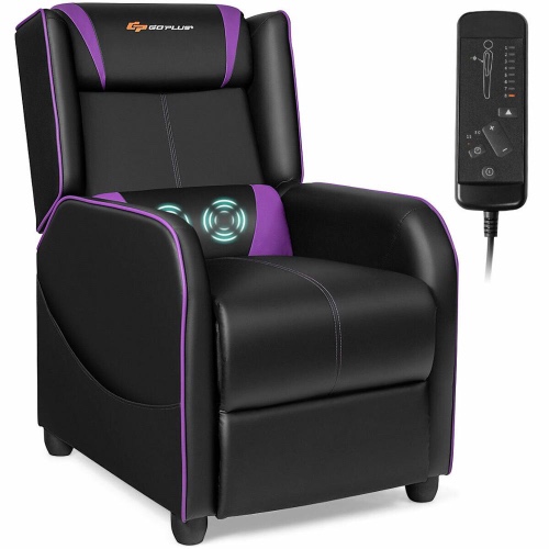 Gaming Racing Massage Sofa - Purple