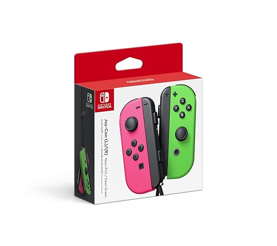 Nintendo Switch Joy-Con (L/R) Neon Pink/Neon Green - Neon Pink / Neon Green - Left and Right