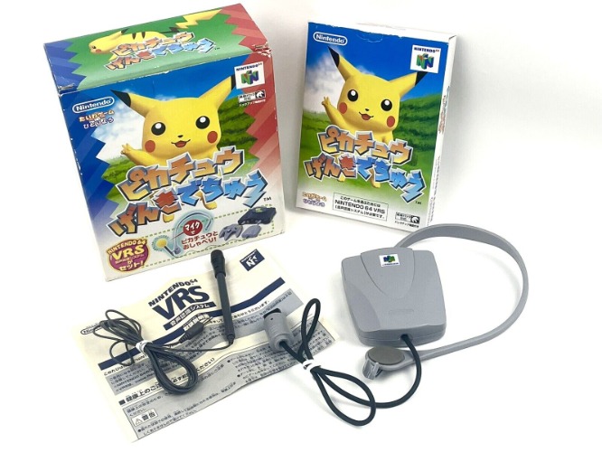 Nintendo 64 Pikachu Genki De Chu VRS System Pokemon N64 Boxed NTSC-J Game Japan
