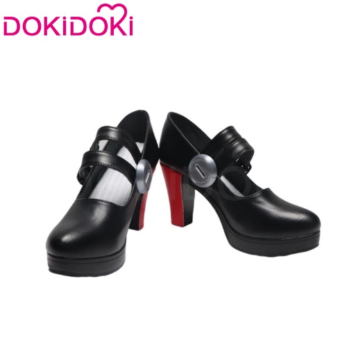 【In Stock】Dokidoki Game Zenless Zone Zero Cosplay Ellen Joe Shoes Housekeeping Co. Shark Girl Maid | Shoes Only-EU39-In Stock