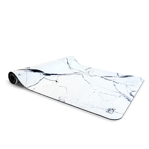 Fitness- & Yogamatte | white marble