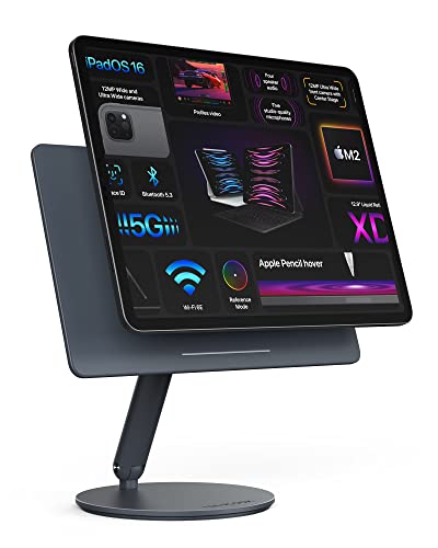 LULULOOK Magnatic Stand for iPad Pro, 360 Degree Spinning Foldable Magnetic iPad Pro Stand for Apple iPad Pro 12.9'' 3rd/4th/5th/6th - 12.9" - 360 Rotaion