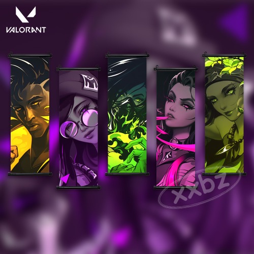 Valorant Game Poster Wall Art Phoenix Pictures Printed Canvas Anime Hanging Painting Home Decoration Living Room Christmas Gifts