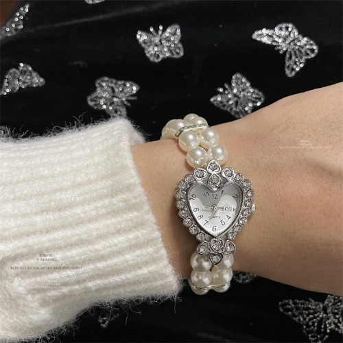 Vintage Cross Pearl Love Bracelet Watch SS2676 | Love watch models