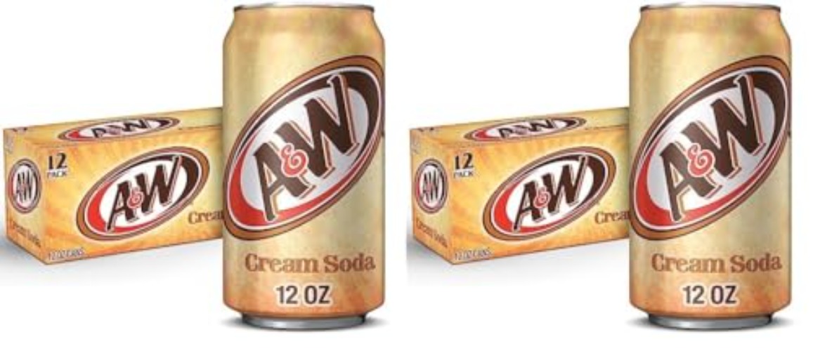 A&W Cream Soda, 12 fl. oz. Cans, 12 Pack (Pack of 2) - 12 Fl Oz (Pack of 24)