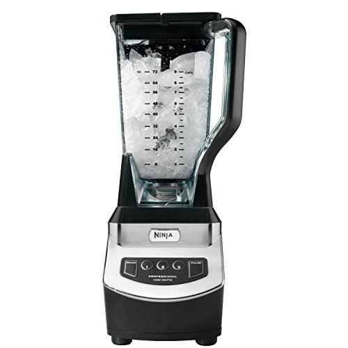 Ninja BL610 Professional 72 Oz Countertop 1000-Watt Base and Total Crushing Technology for Smoothies, Ice and Frozen Fruit, Black, Blender + Pitcher - Generation 2 (1000 Watts)