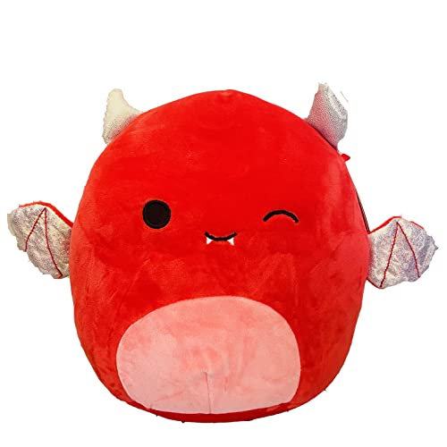 Squishmallow Offizielles Sammlerst ck von Kellytoy, Halloween, quetschbar, weiche Pl schtiere, gruseliger Herbst, Herbst (Karlie Devil, 11,4 cm)