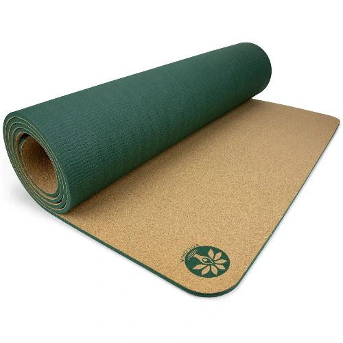 Aura Cork Yoga Mat + Plant Foam | 72" x 26"