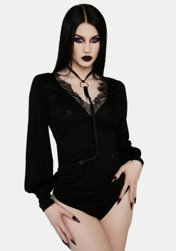 WW x Sammi Black Sleeved Playsuit | 4