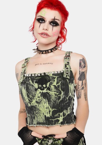 Glow A Flow Denim Corset Top | Small