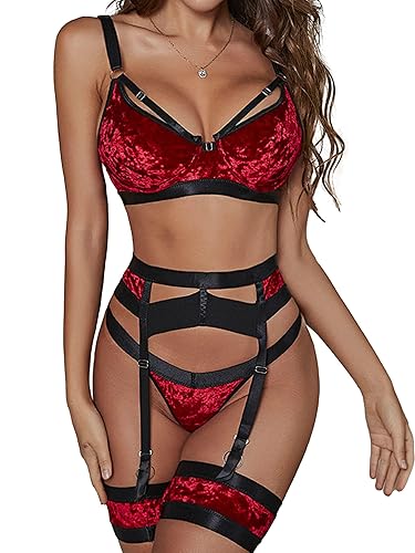 Sexy Lingerie Set for Women 4 Piece