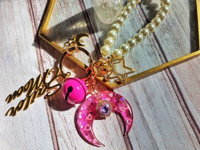 Sailor Scout Bag Charm -Moon