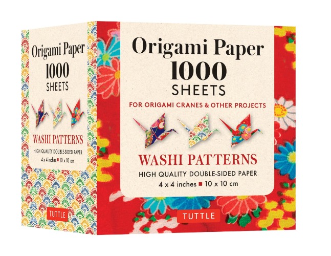 Origami Paper 1000 Sheets Washi Patterns: For Origami Cranes & Other Projects
