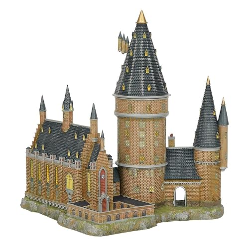 Department56 Harry Potter Village Hogwarts Hall and Tower Lit Building, 13.07", Multicolor - Multicolor - 13.07" - Lit Building