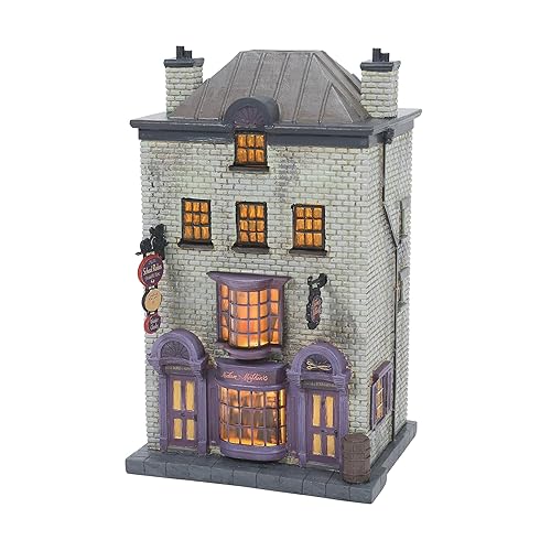 Department 56 Harry Potter Village Madam Malkin's Robes and Gowns Shop Lit Building, 7.7 Inch, Multicolor