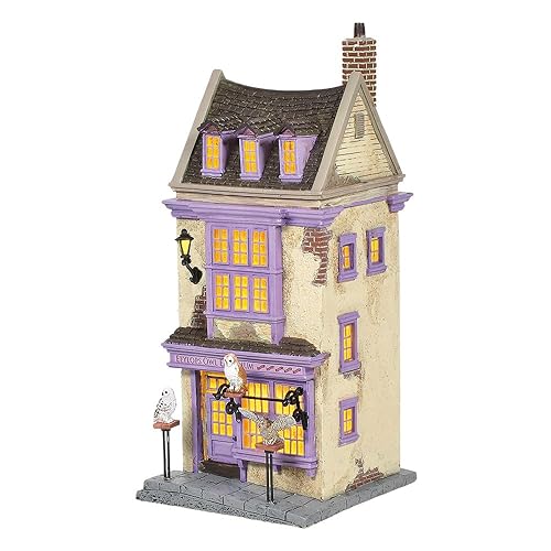 Department 56 Harry Potter Village Eeylops Owl Emporium Lit Building, 8.66 Inch, Multicolor