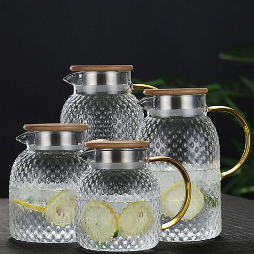 Heatproof Glass Jug and Cups - 34oz Jug (1000ml)