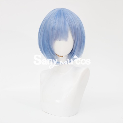 【In Stock】Re:Zero Starting Life in Another World Ram Rem Blue Short Bob Cosplay Wig