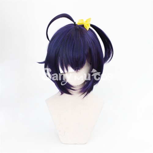 【In Stock】Anime Love, Chunibyo & Other Delusions Rikka Takanashi Dark Purple Short Cosplay Wig