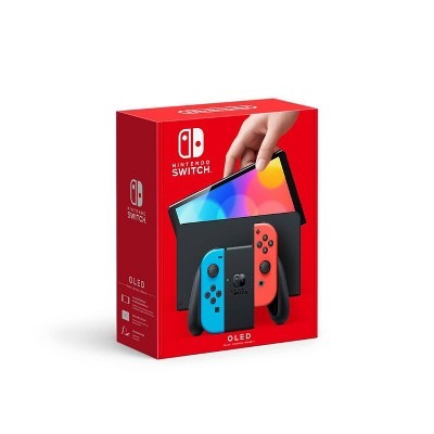 Nintendo Switch - OLED Model with Neon Red &#38; Neon Blue Joy-Con