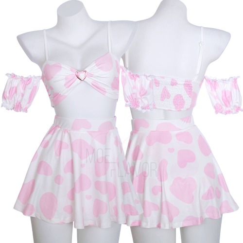 Soft Spring Cow Set - Pink / L/XL