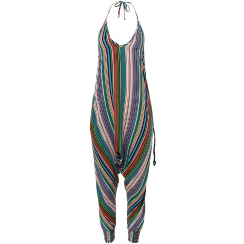 Stripe Harem Jumpsuits by Buddha Pants® - Blue Stripes / L