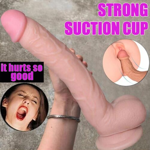 HUGE Realistic Dildo Suction Anal Vagina Sex Toy Women Gspot Penis Masturbator  | eBay