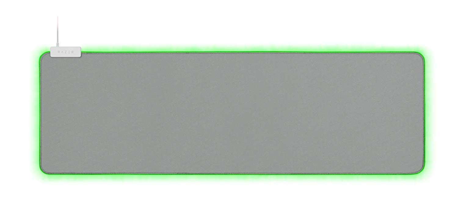 Razer Goliathus Extended Chroma Mercury White ゲーミングマウスパッド 幅90cm RGB 【日本正規代理店保証品】 RZ02-02500314-R3M1 - Exサイズ (ホワイト) ￥10,980