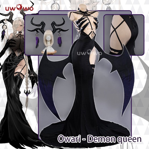 【Pre-sale】Uwowo Azur Lane IJN Owari Fanart Demon Queen 18+ Halloween Cosplay Costume - M