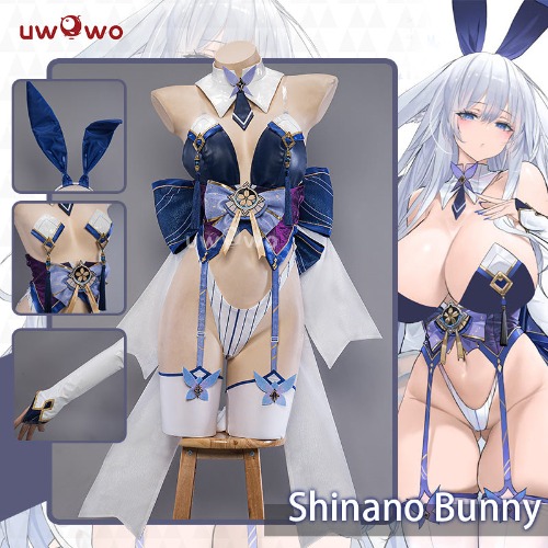 【In Stock】Uwowo Azur Lane IJN SHINANO Bunny Ver Cosplay Costume - 【In Stock】M