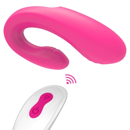 ENJOY Wearable U-Shape Vibrator: Portable Pleasure for Couples - 94*63*31mm / Pink
