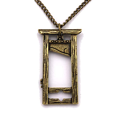 Guillotine Pendant Necklace Pendant Vintage Jewelry - bronze