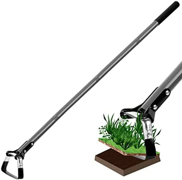 Walensee Action Hoe for Weeding Stirrup Hoe Tools for Garden Hula-Ho with Adjustable 56 Inch Scuffle Loop Hoe Gardening Weeder Cultivator, Sharp Durable Metal Handle Weeding Rake with Cushioned Grip : Patio, Lawn & Garden