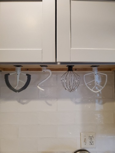 KitchenAid Tool Holder Set Of 5 | Under Cabinet | Organizer | Storage | Mount - Black