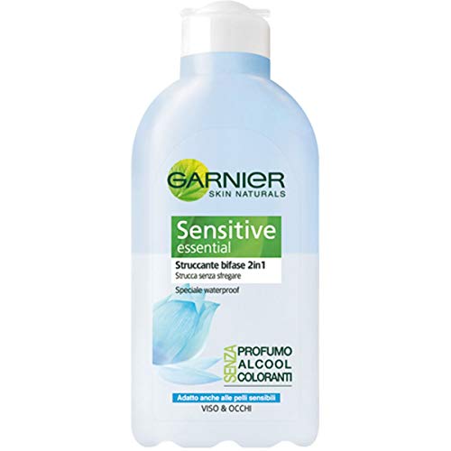 Garnier Sensitive Essential Struccante Bifase 2in1 Adatto Anche Alle Pelli Sensibili, 200 ml - 200 ml (Confezione da 1)
