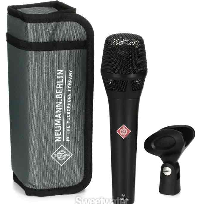 Neumann KMS 105 Supercardioid Condenser Handheld Vocal Microphone - Matte Black
