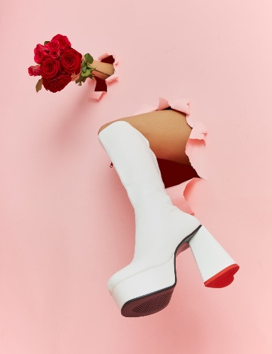 Sweet Talker Platform Knee High Boots | US 7