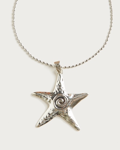 Silver Starfish Necklace | Default Title