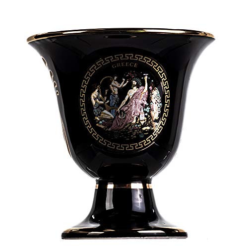 BeautifulGreekStatues Pythagoras Cup of Justice Dionysus Acropolis II Pythagorean Fair Mug Ancient Greece Black Cobalt Usable