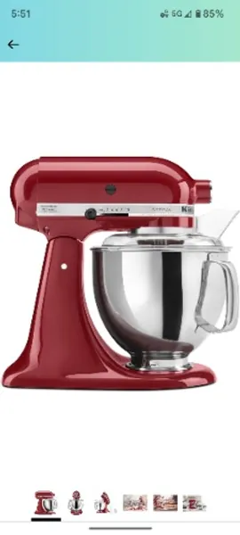 Amazon.com: KitchenAid KSM150PSER Artisan Tilt-Head Stand Mixer with Pouring Shield, 5-Quart, Empire Red : Everything Else