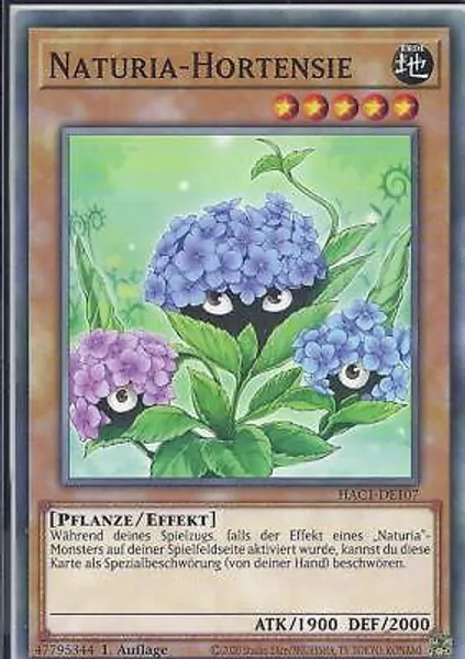 Yu-Gi-Oh! HAC1-DE107 Naturia-Hortensie 1.Auflage Common  | eBay
