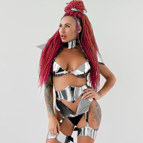 Extraterrestrial Sexy Alien Costume Set for Cosplay & Festivals - L