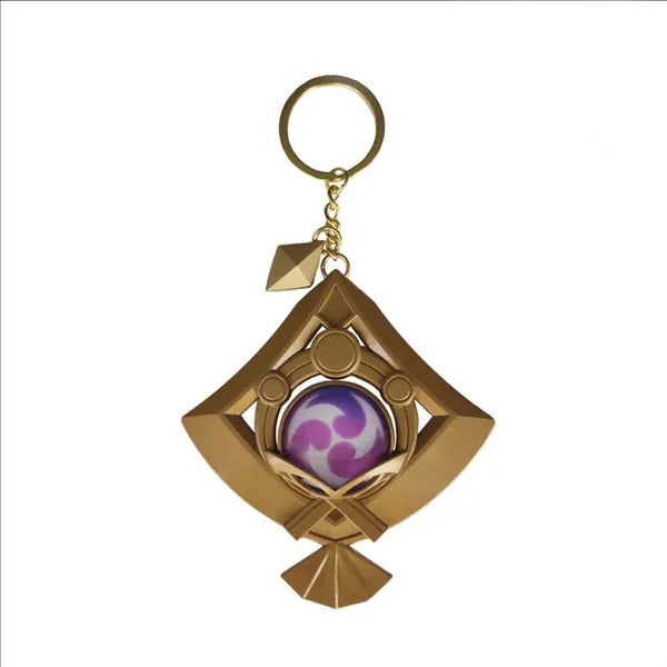 Glowing Yae Miko Vision Genshin Impact Keychain Electro