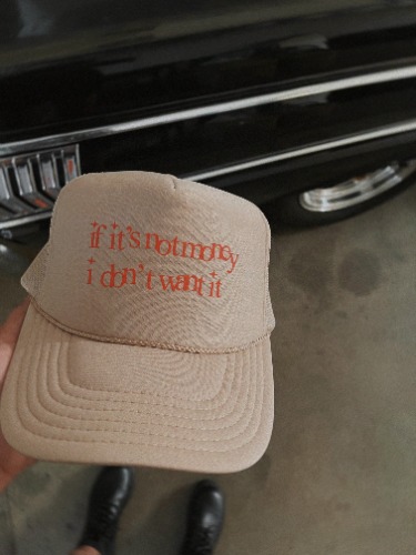 Money Trucker Hat | Tan / One Size
