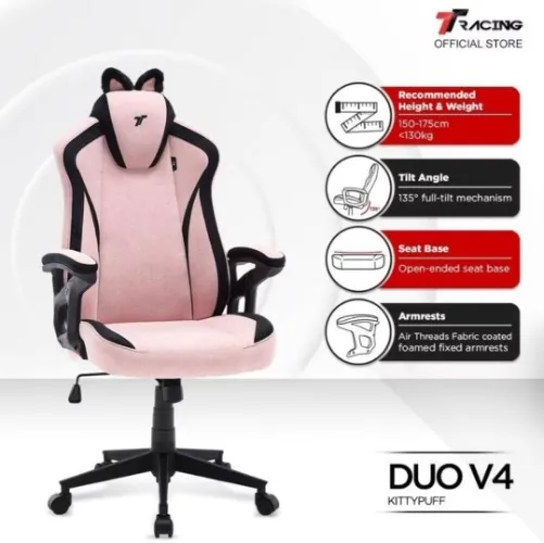 TTRacing Duo V4 KittyPuff Gaming Chair
