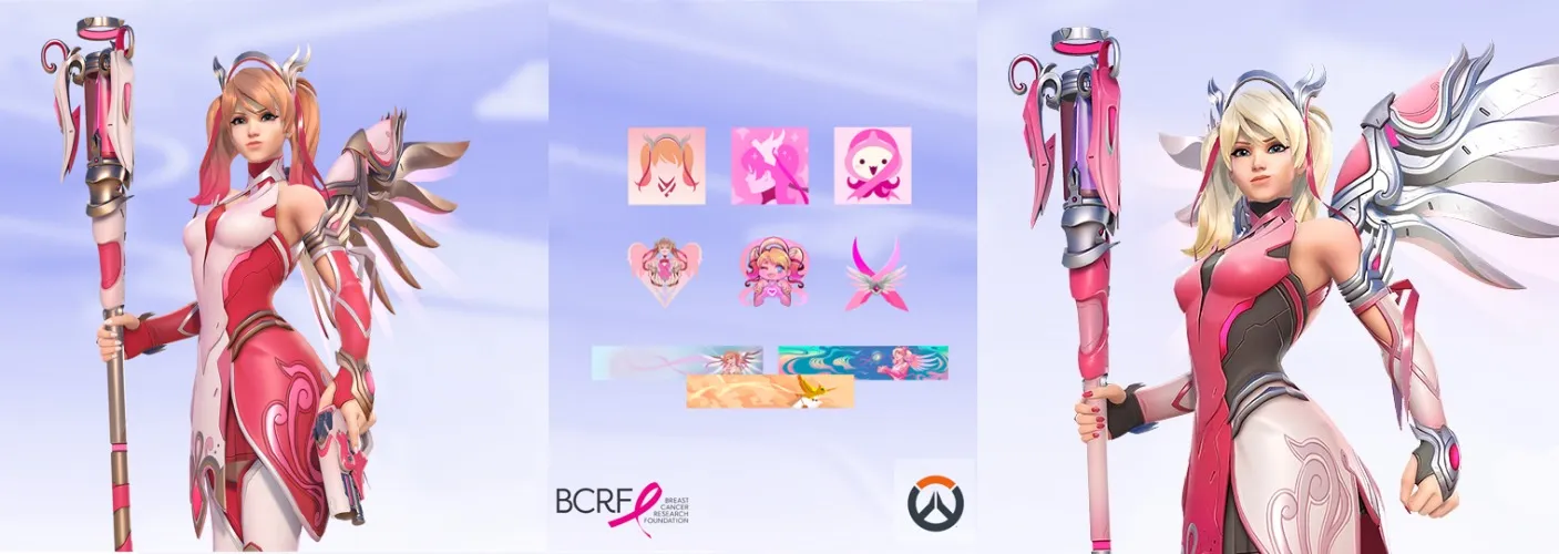 Overwatch 2 Mercy Pink & Rose Gold Skin for charity!!!