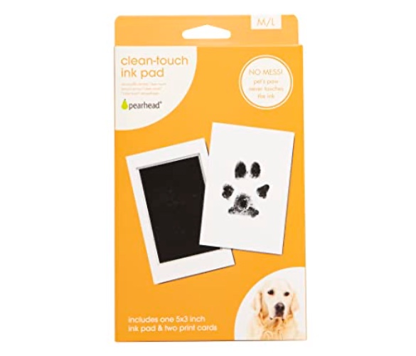 Pearhead Pet Clean-Touch Ink Pad, Medium/Large, Black Ink Pad for Cats or Dogs, Pet Owner, Pet Owner Must Have Item, Pet Memory Keepsake, for Medium to Large Pets - Medium/Large Pet Ink Pad, Black