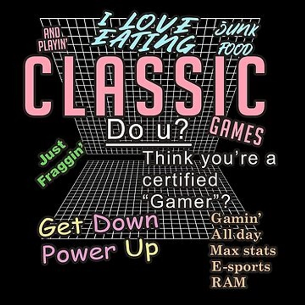 I LOVE EATING junk food and playing clASSic games T-Shirt