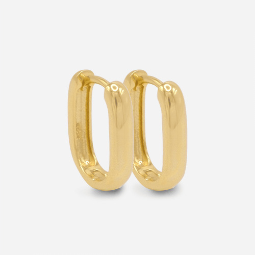 Victoria Medium Bold Huggies | Gold